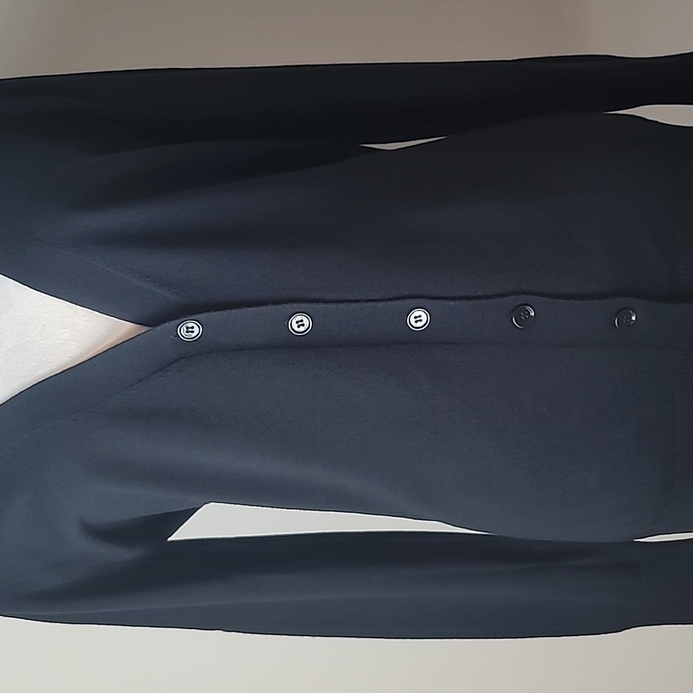 J.Crew 100% Merino Wool Cardigan, Black, Size M  - Picture 7 of 8